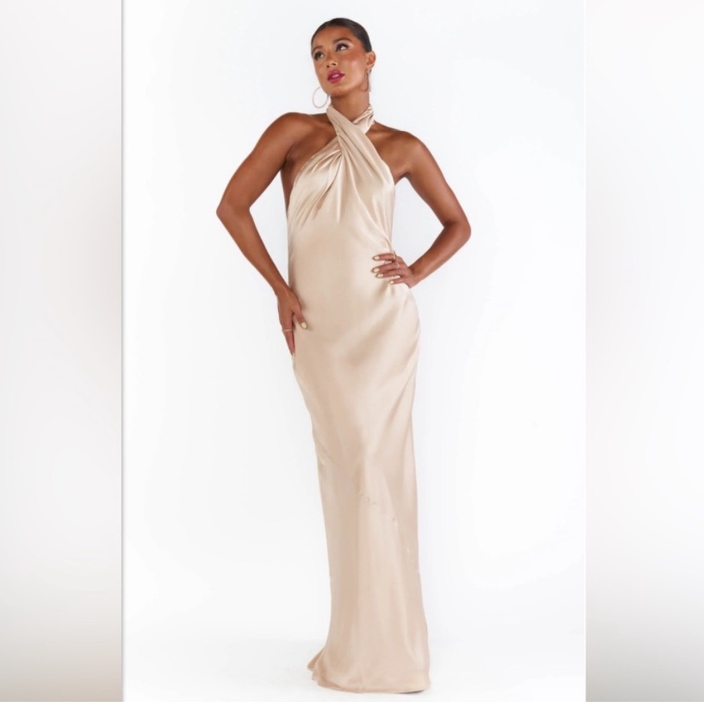 Show Me Your Mumu Jasmine Halter Maxi Bridesmaid Dress